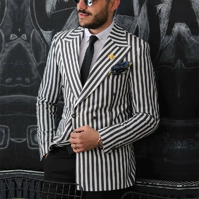 Striped Men's Suit Separates