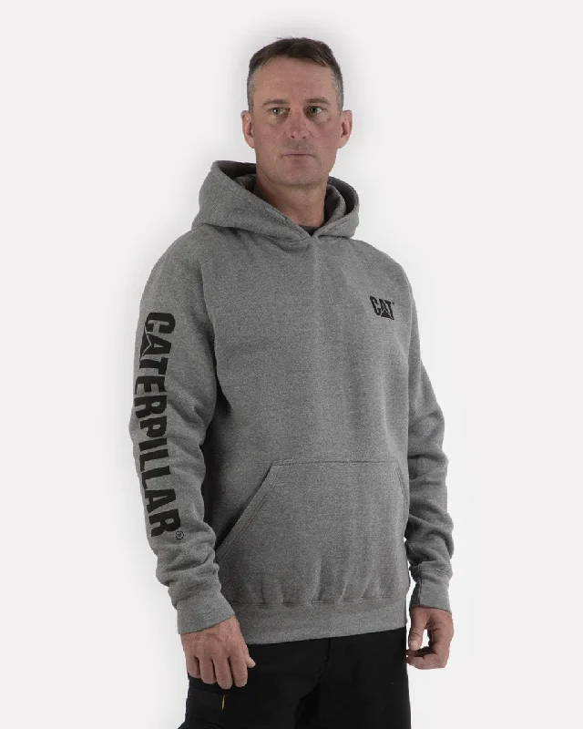 CAT Men's Banner Logo Hooded Sweatshirt