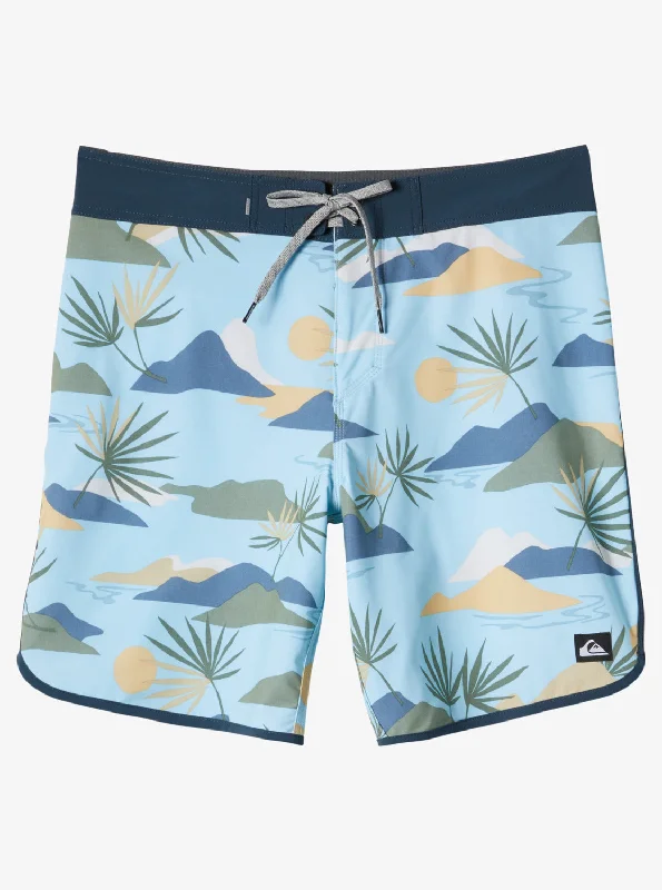 Surfsilk Scallop 19" Boardshorts - Sky Blue