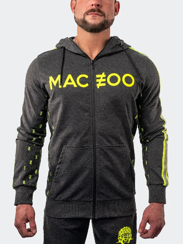 Maceoo Athleisure | Hoodie Monogram Grey