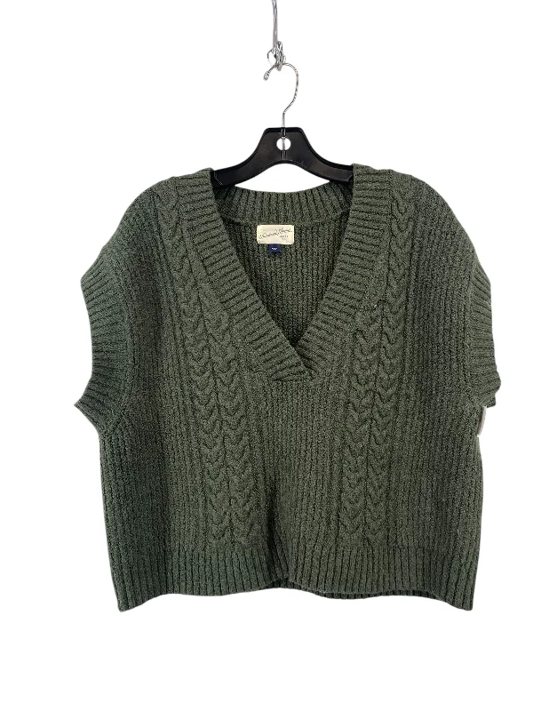 Vest Sweater By Universal Thread In Green, Size: L