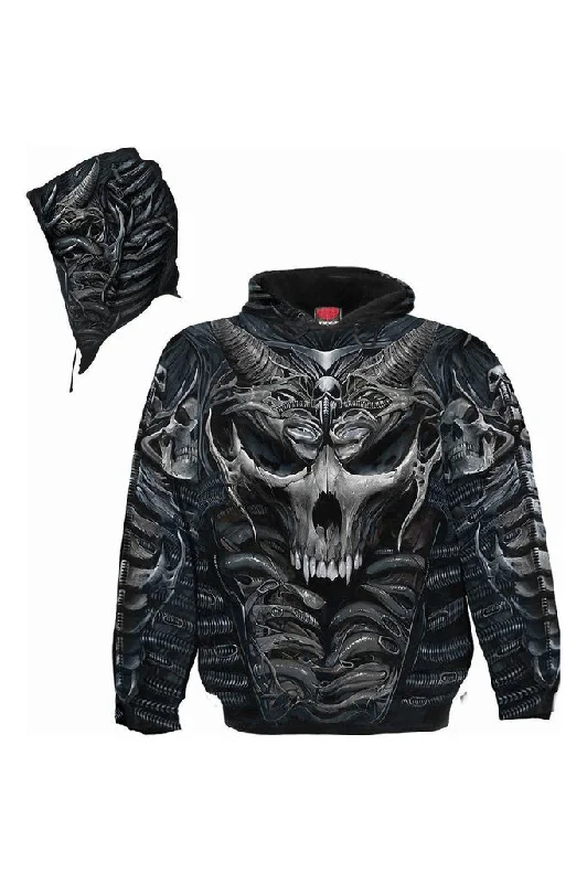 Skull Armour - Allover Hoody Black