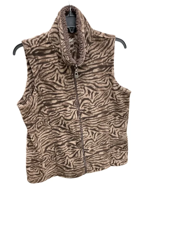 Vest Fleece By Cme In Brown, Size: M