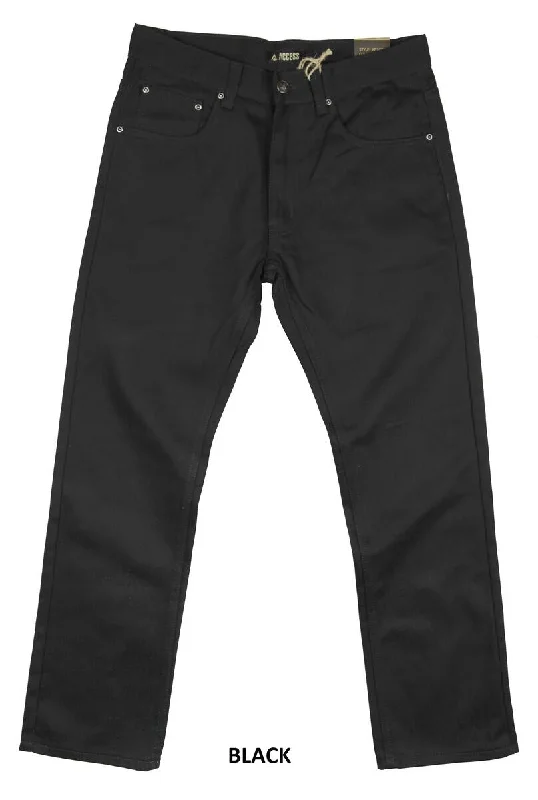 Black men's regular fit access apparel Loose-Fit Jeans