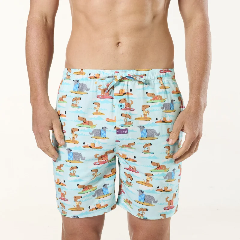 Men's Sea Dogs Cotton Sleep Shorts - Blue