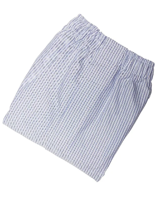 BLUE/WHITE STRIPE OXFORD BOXERS