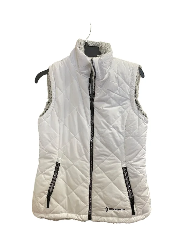 Vest Puffer & Quilted By Free Country In White, Size: S