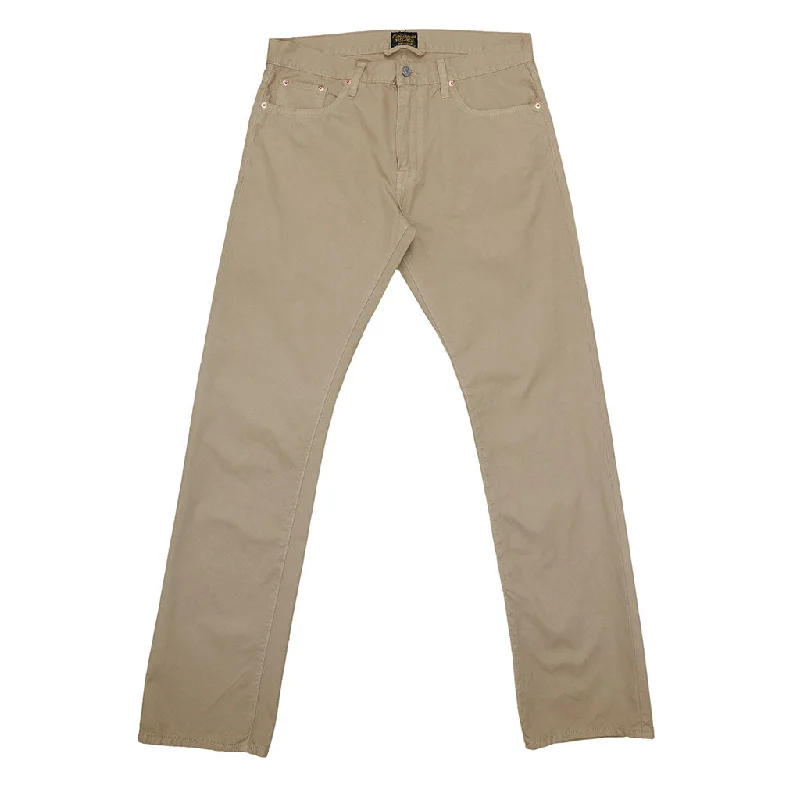 5-Pocket Slim Fit Twill Pants - Soft Khaki