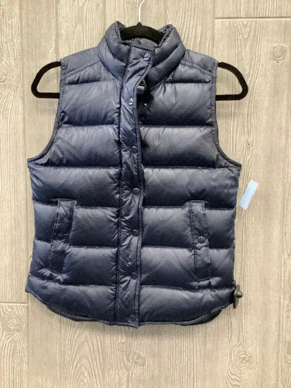 Vest Puffer & Quilted By J. Crew In Blue, Size: Xs