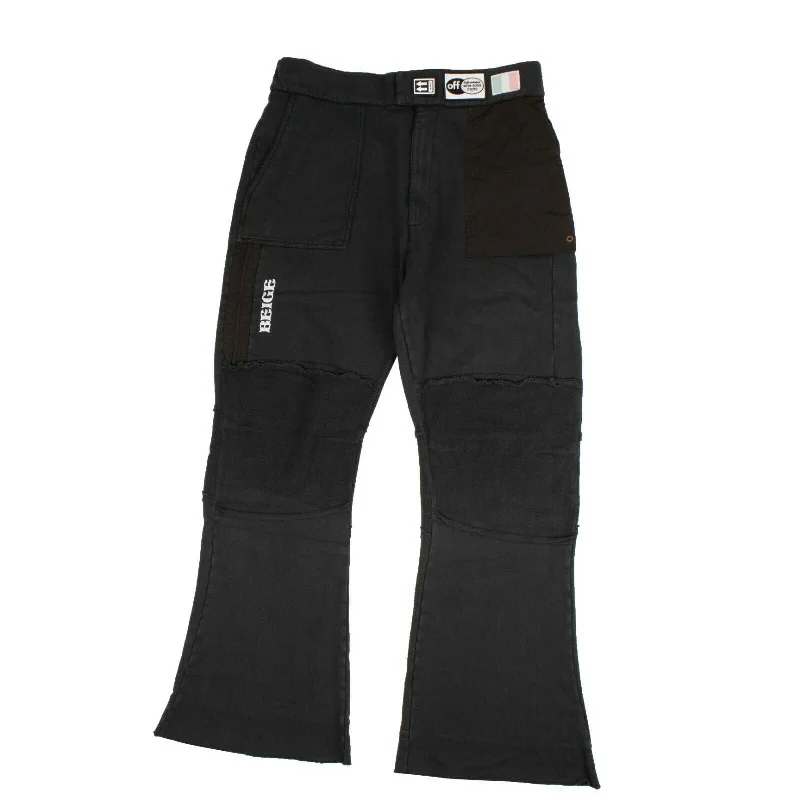 Black Parachute Patch Sweatpants