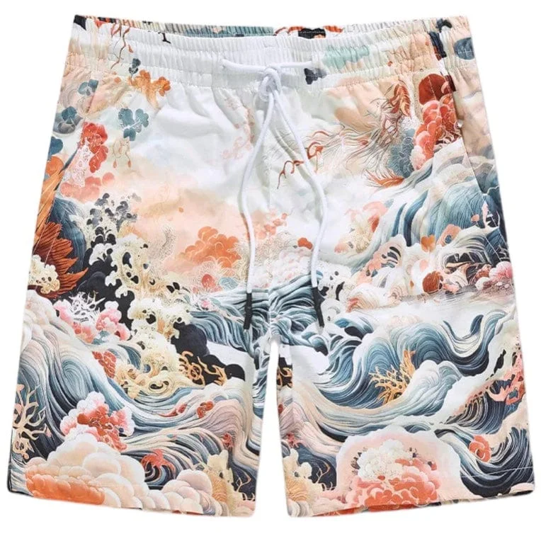 Jordan Craig Retro Ibiza Lounge Shorts (Coral) 2040S