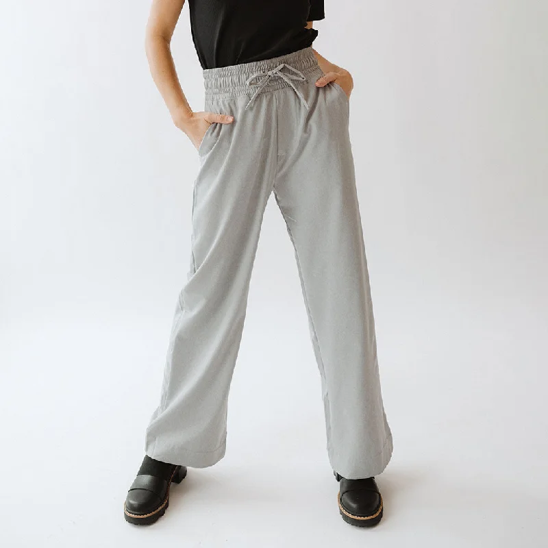 Audrey Trouser, Heather Light Grey