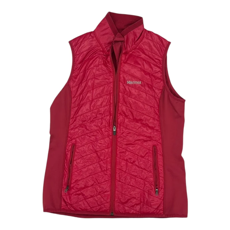 Vest Puffer & Quilted By Marmot In Red, Size:L