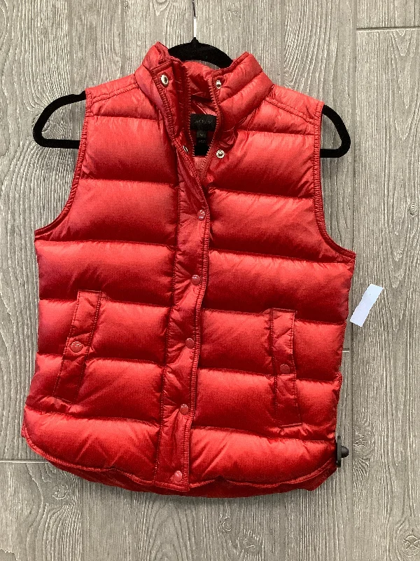 Vest Puffer & Quilted By J. Crew In Red, Size: Xs