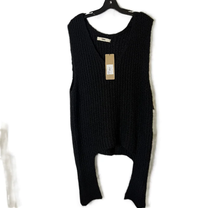 Vest Sweater By Clothes Mentor In Black, Size: M