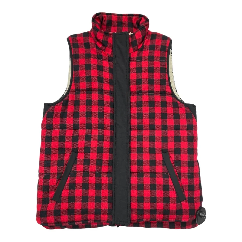 Vest Other By Madewell In Black & Red, Size: M