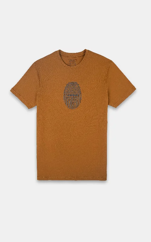 GRAPHIC T-SHIRT MUSTARD