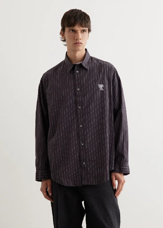 Setar Long Sleeve Poplin Stripe Shirt