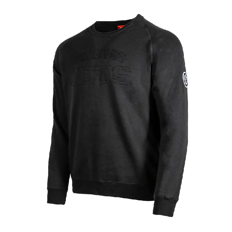 CCM FLEECE CREW - BLACK