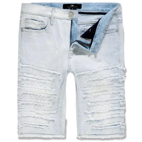 Jordan Craig Og Python Denim Shorts (Iced White) J1148S