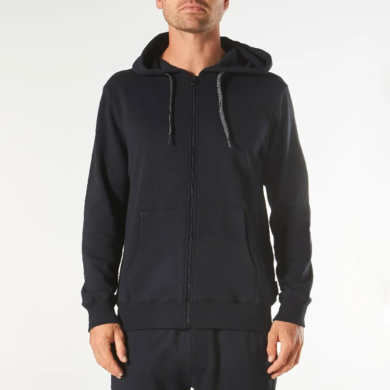 Men's Long Sleeve Lounge Hoodie - Black