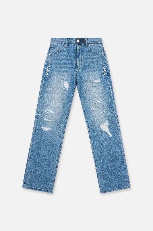 JONAS STRAIGHT LEG JEAN | MEDIUM DISTRESSED WASH