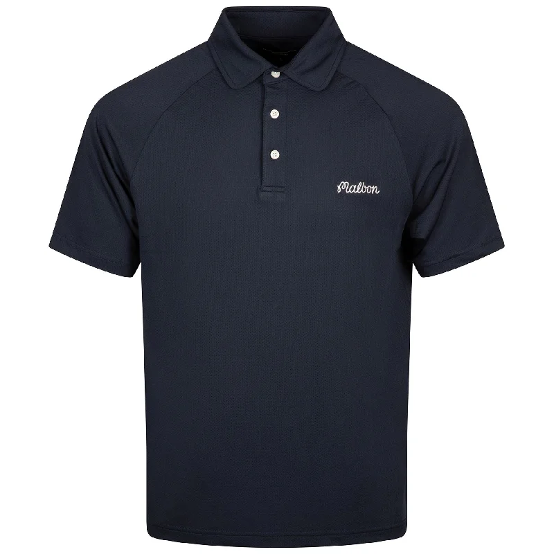 Evergreen Raglan Mesh Sleeve Polo Navy - 2025