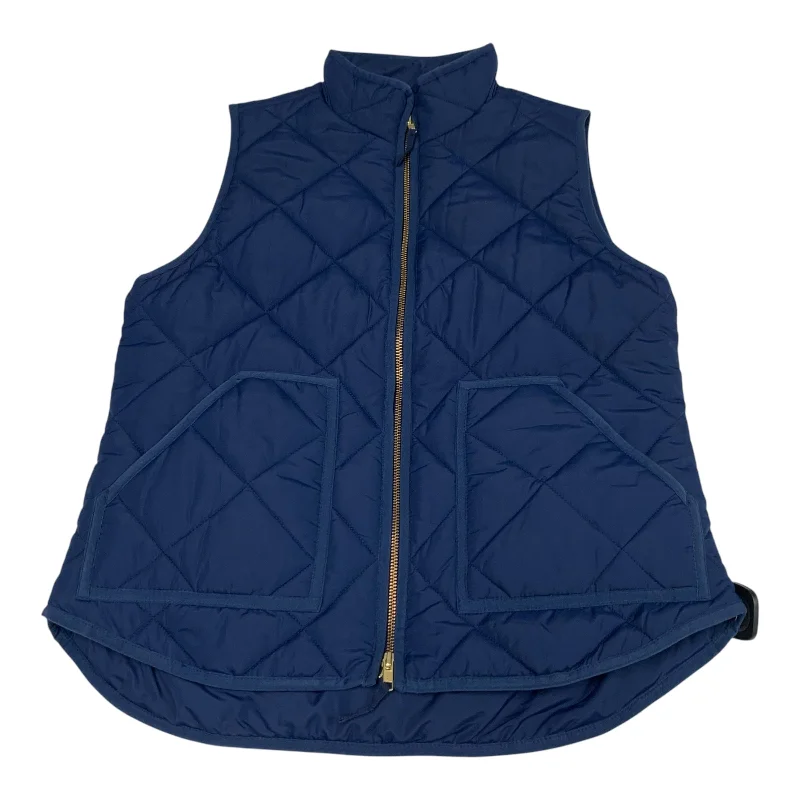 Vest Puffer & Quilted By J. Crew In Blue, Size: M