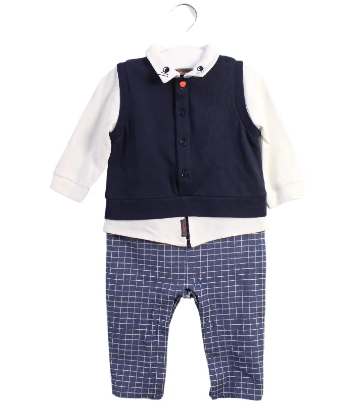 Momonittu Long Sleeve Jumpsuit 0-3M