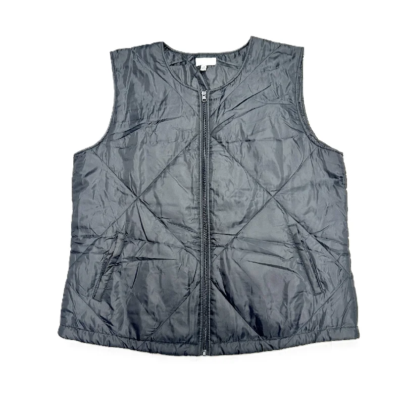 Vest Puffer & Quilted By Socialite In Black, Size: Xl