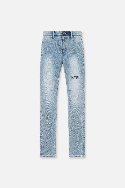 CLAYTON SKINNY JEAN | LIGHT WASH FADED