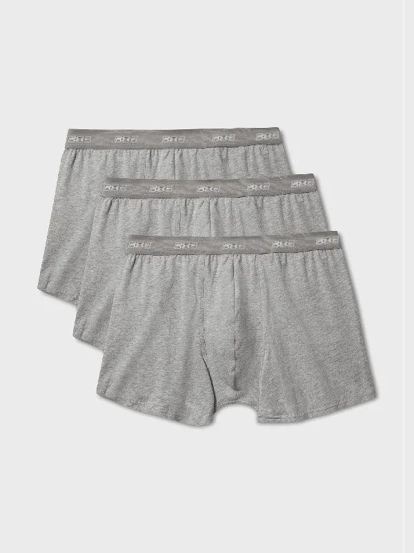 Esentle Grey 3 Pack Boxers