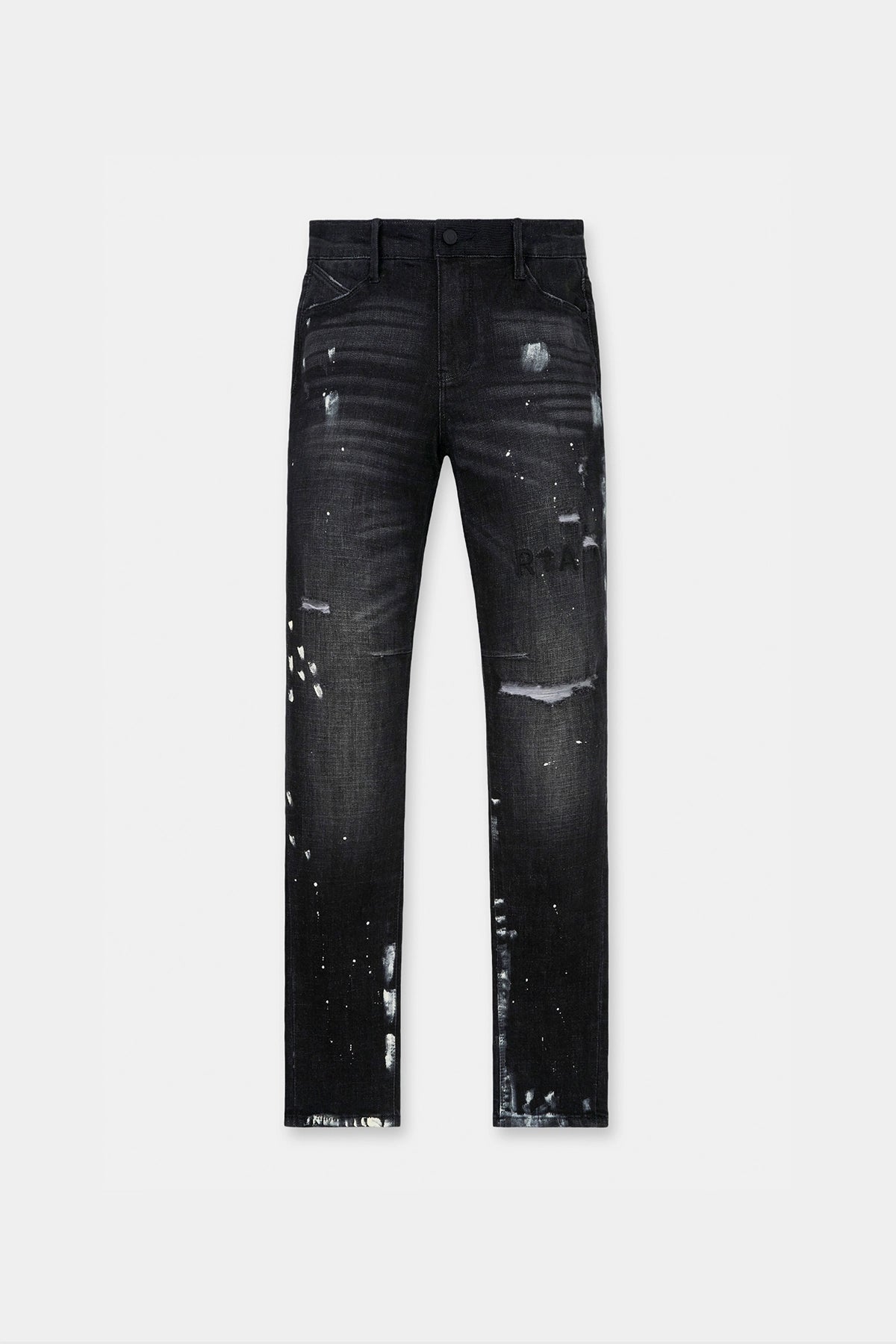 CLAYTON SKINNY JEAN | DISTRESSED CHARCOAL PAINT