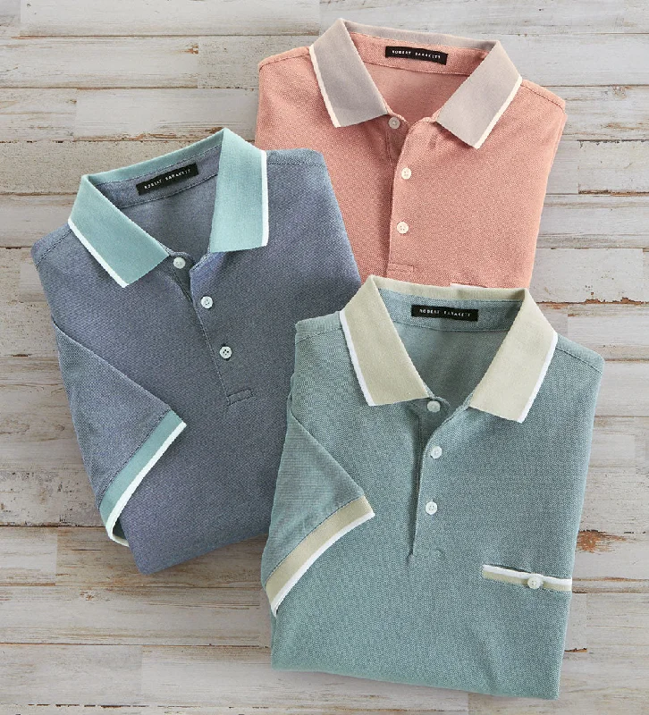 Robert Barakett Farnsworth Short Sleeve Polo Shirt