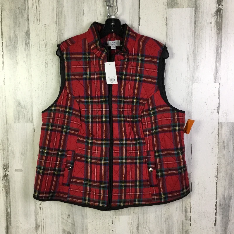 Vest Puffer & Quilted By Croft And Barrow In Red, Size: Xxl