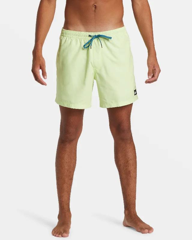 Everyday Solid 15" Swim Trunks - Shadow Lime