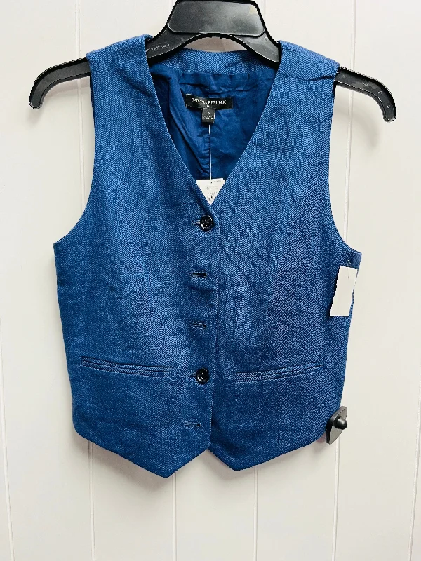 Vest Other By Banana Republic In Blue, Size: 2