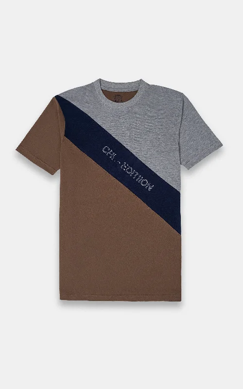 CUT AND SEW T-SHIRT KHAKI