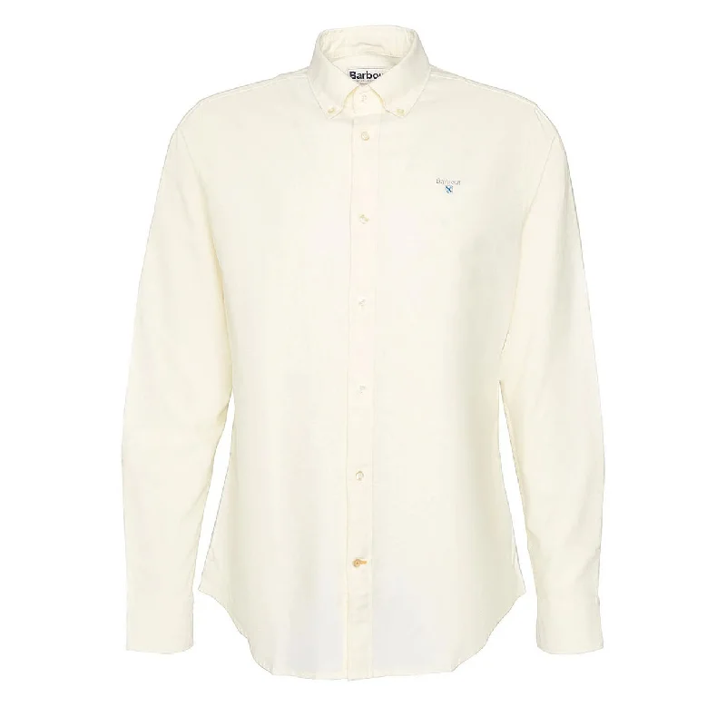 Barbour Oxford Tailored Long Sleeved Shirt Lemon