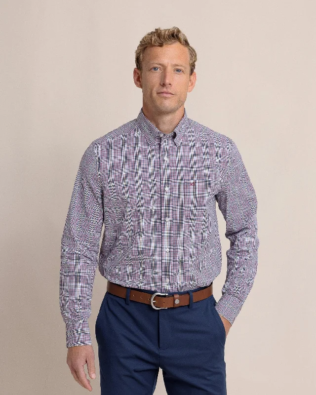 Charleston Brunswick Plaid Long Sleeve Sport Shirt