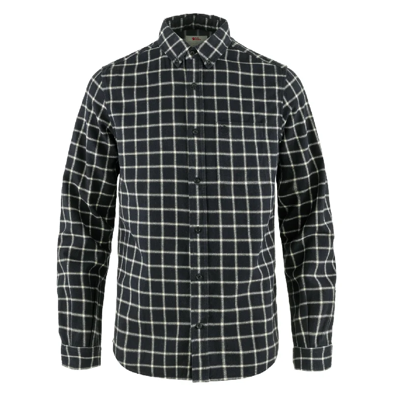 Fjallraven Ovik Flannel Shirt Dark Navy / Chalk White