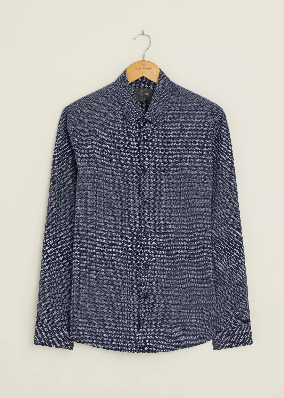 Parbury Long Sleeve Shirt - Navy