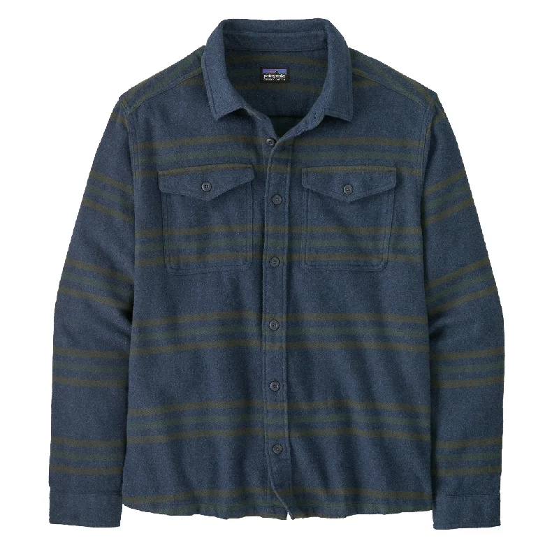 Patagonia Fjord Flannel Shirt Treelined / Smolder Blue