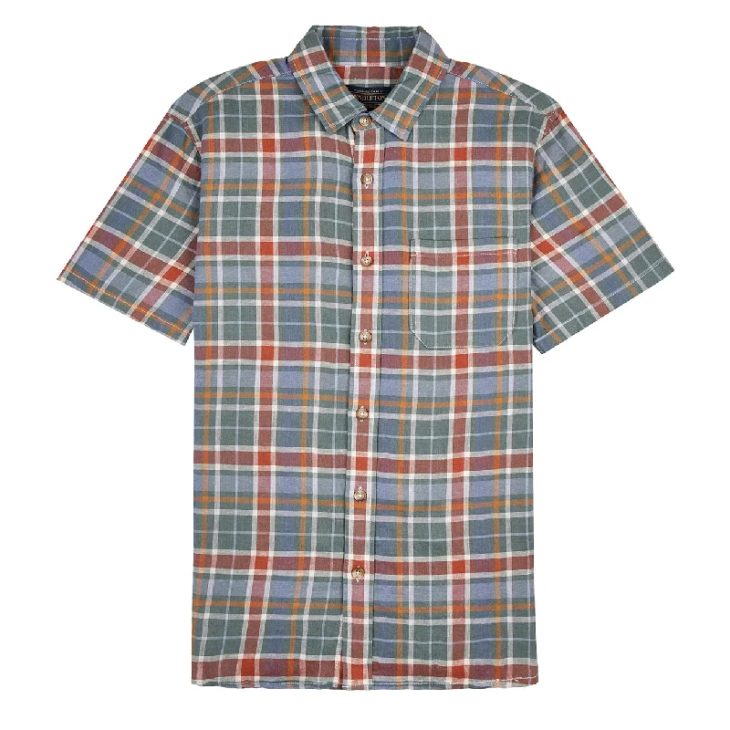 Pendleton Dawson Linen Shirt Green / Blue / Red Plaid