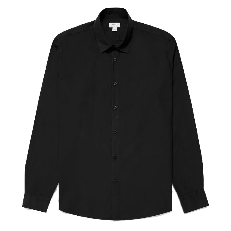 Sunspel L/S Shirt Black