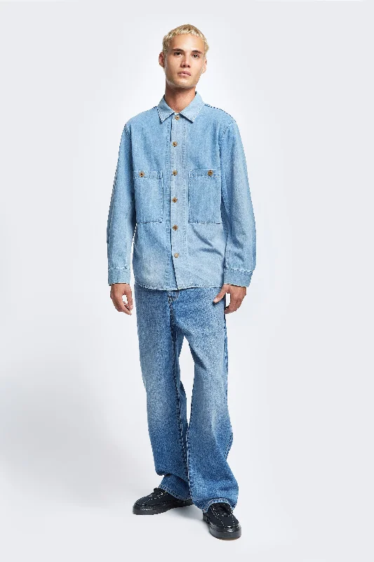 Taberna Denim Overshirt Multi Blue