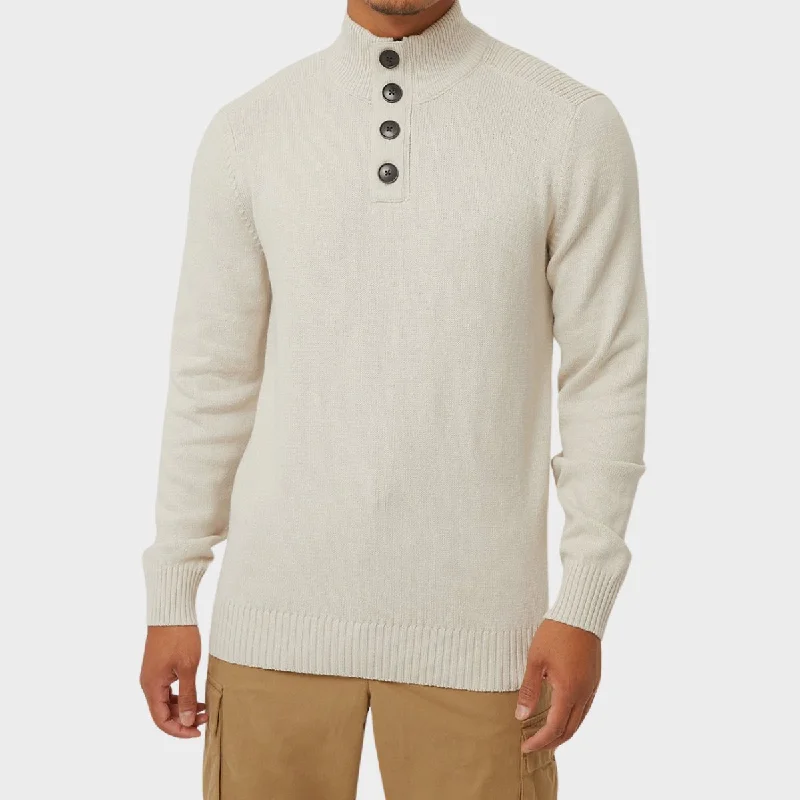 Men`s Chunky Knit Quarter Zip Jumper