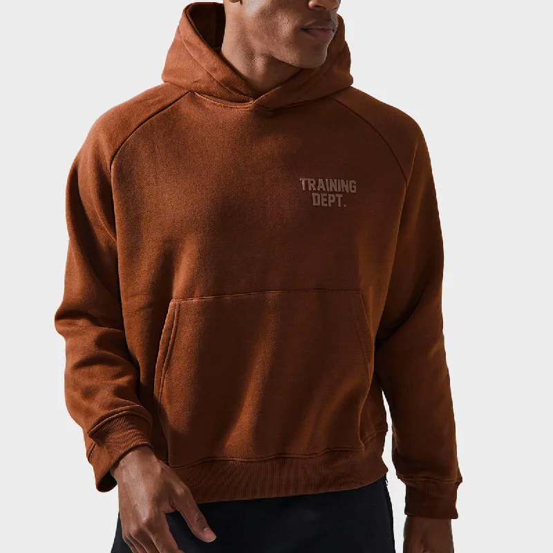 Men's Training Dept Boxy Hoody - Chocolate