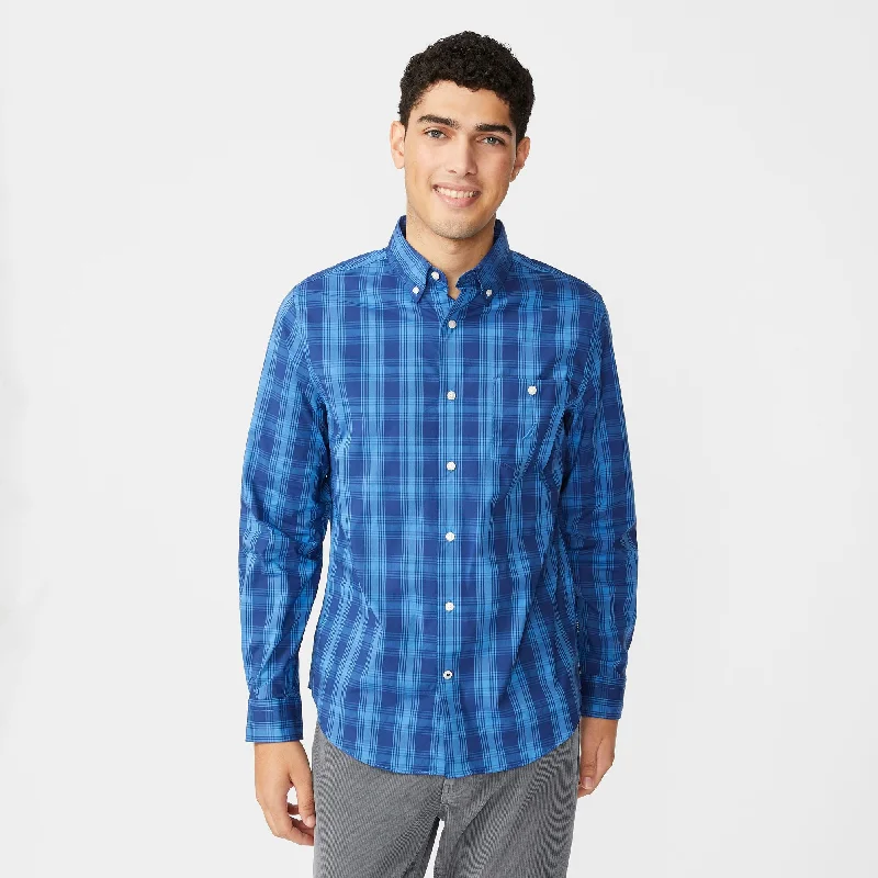 Nautica Classic Fit Navtech Plaid Shirt